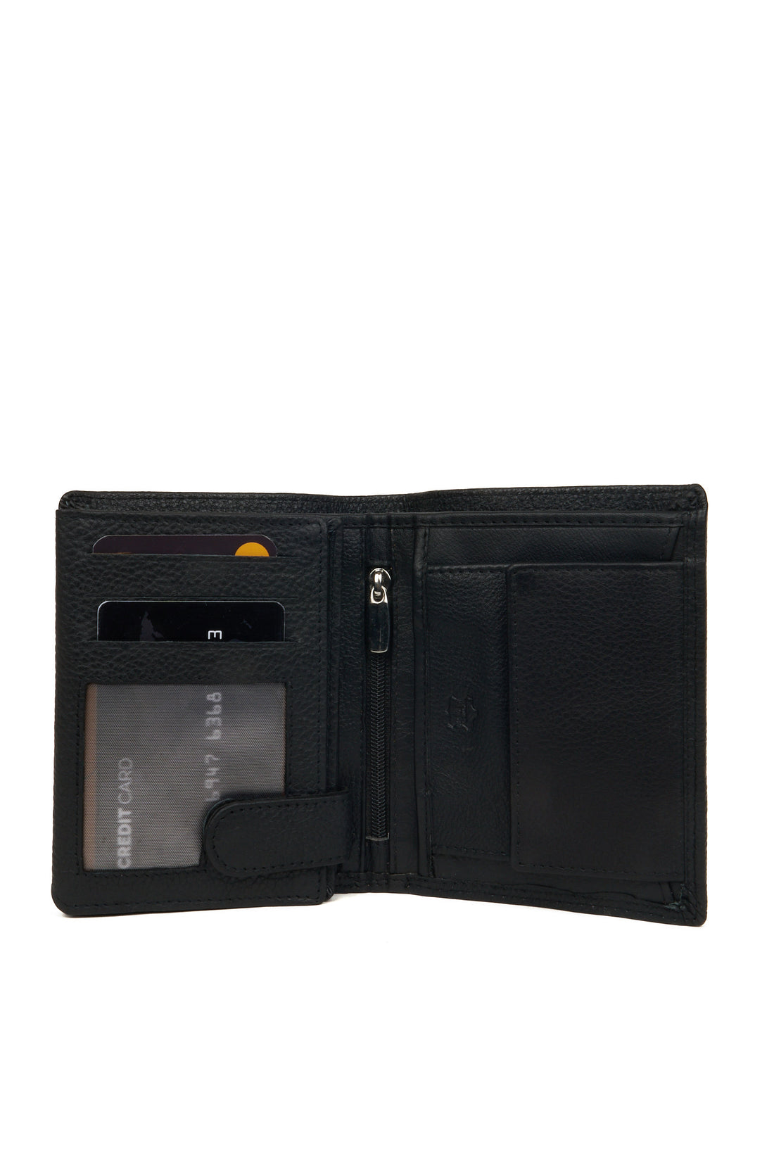Classic Car Embossed Leather Wallet – Front View